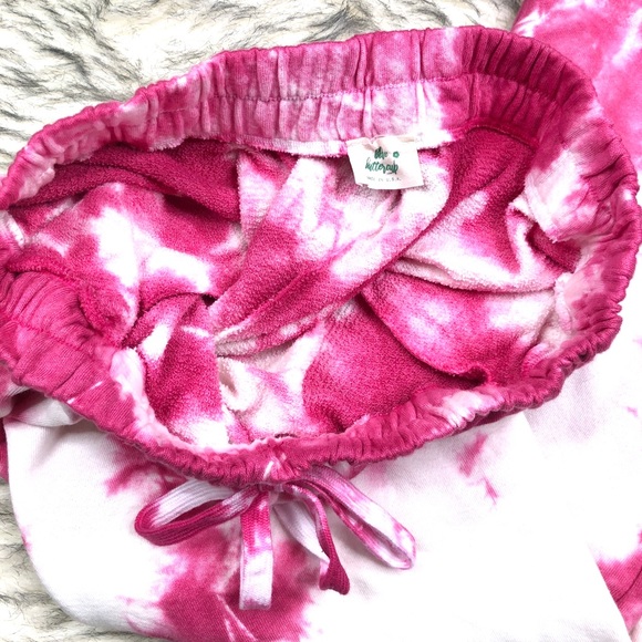 NEW Pink Tie Dye Sweatpants Loungewear Size large - Picture 6 of 7